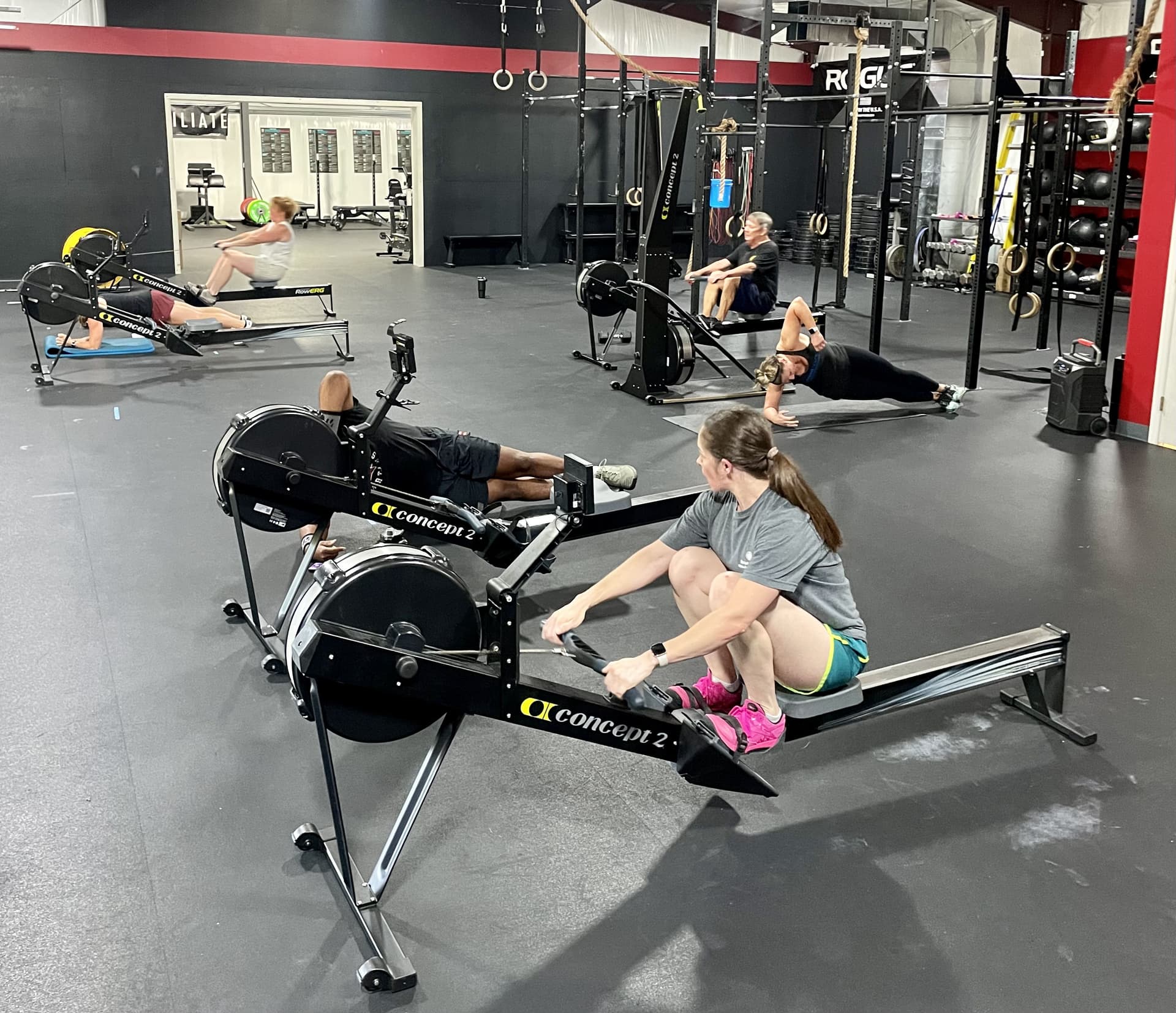 The Chair City Fitness community gathers for a group photo